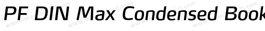 PF DIN Max Condensed Book字体转换